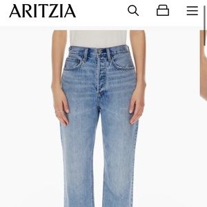 Aritzia High Rise Women Jeans - Light Blue